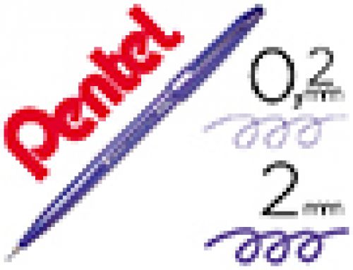 Caneta pincel pentel touch para caligrafia cor violeta , Pentel , 155846 , 4902506287274